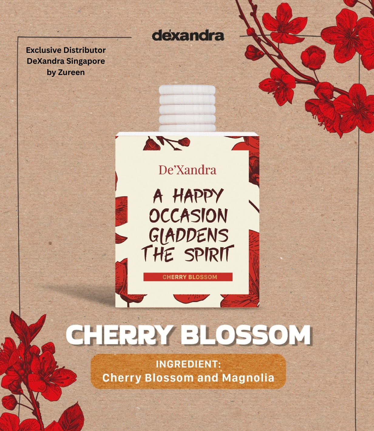 Dexandra Air Freshener Cherry Blossom 10ML