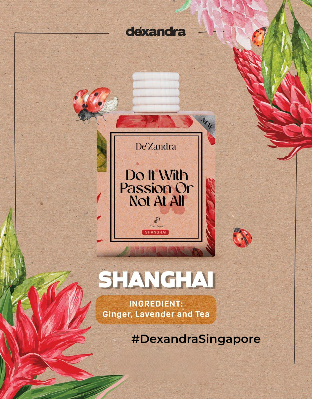 Dexandra Air Freshener Shanghai 10ML - New Arrival