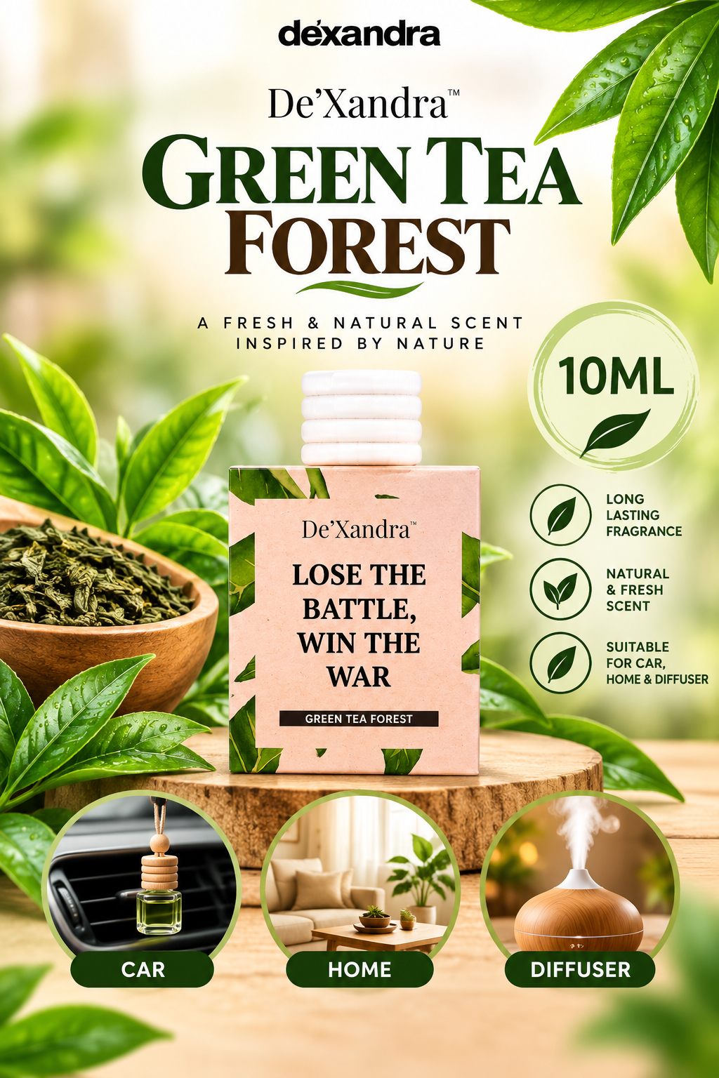 Dexandra Air Freshener Green Tea 10ML