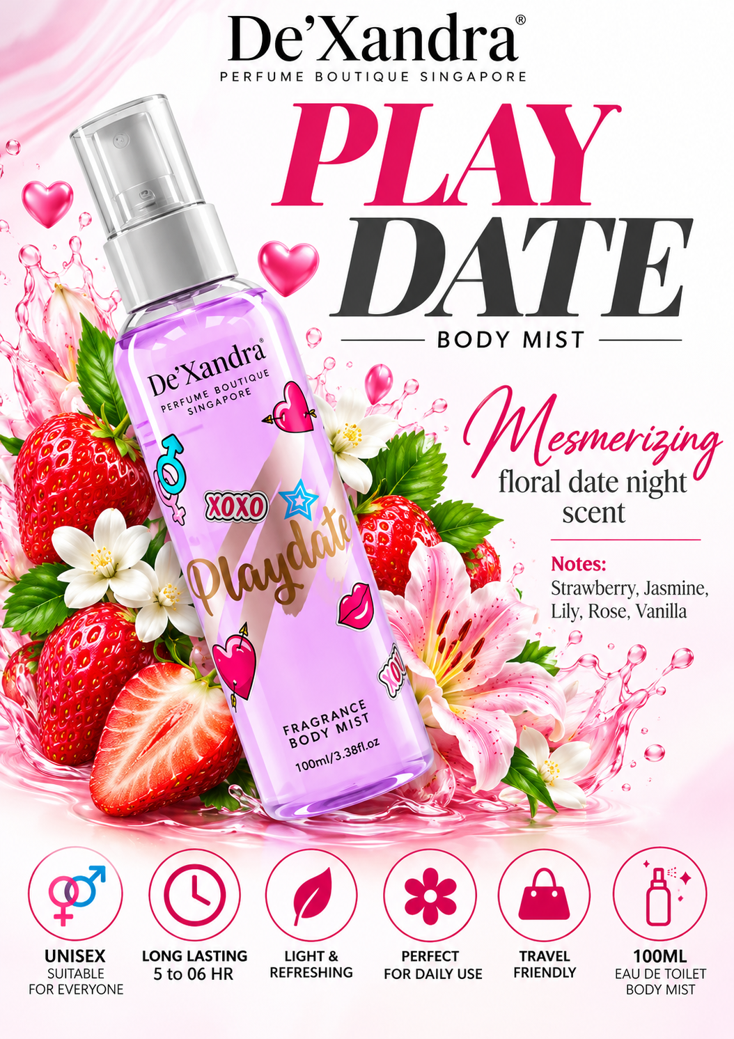 Dexandra Body Mist Play Date 100ML
