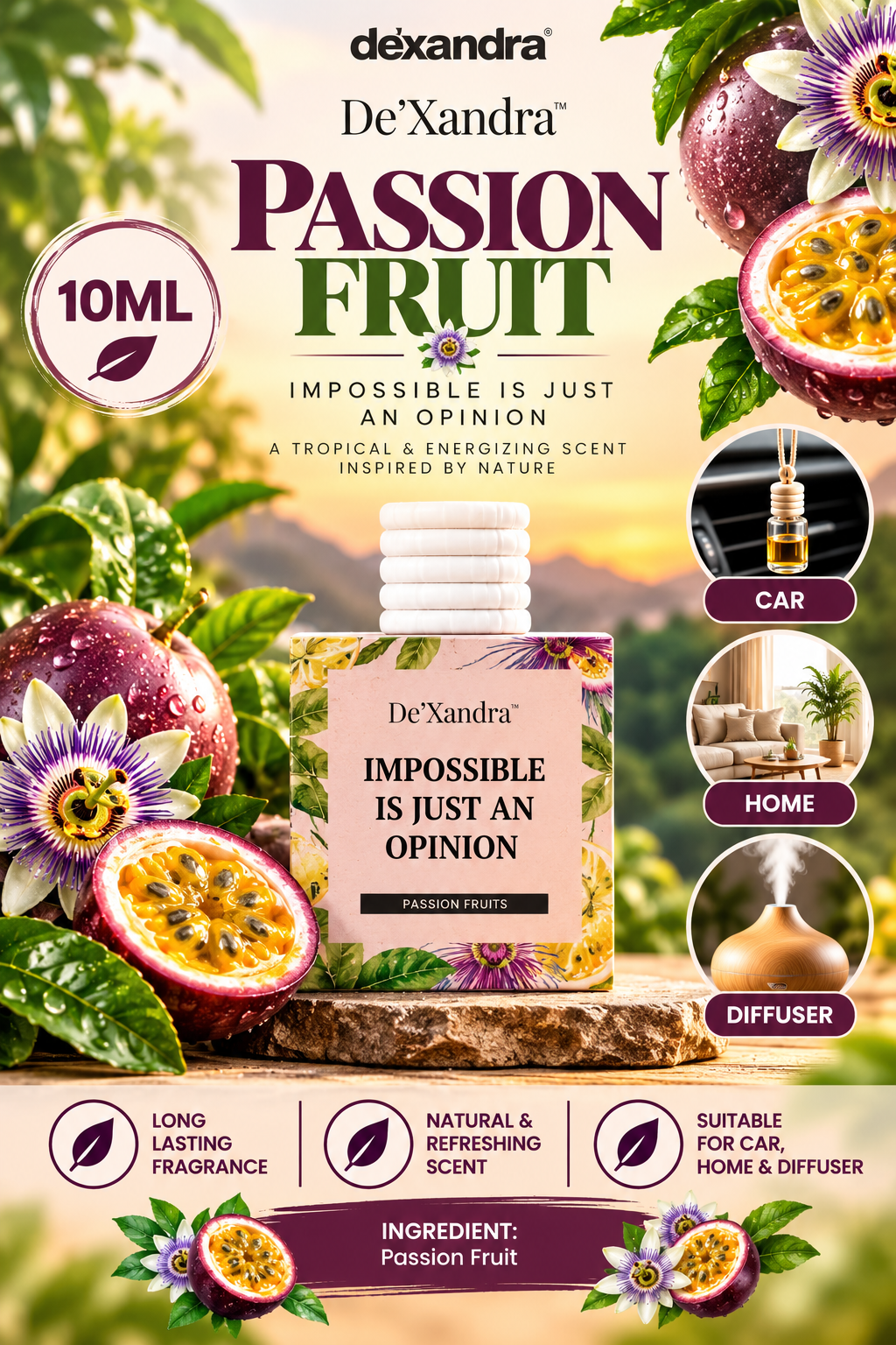 Dexandra Air Freshener Passion Fruit 10ML