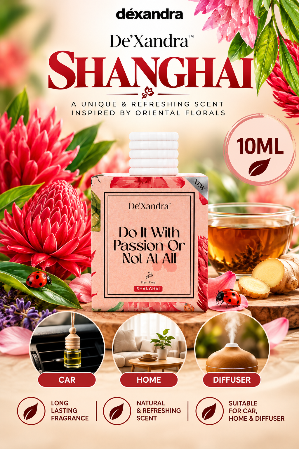 Dexandra Air Freshener Shanghai 10ML - New Arrival