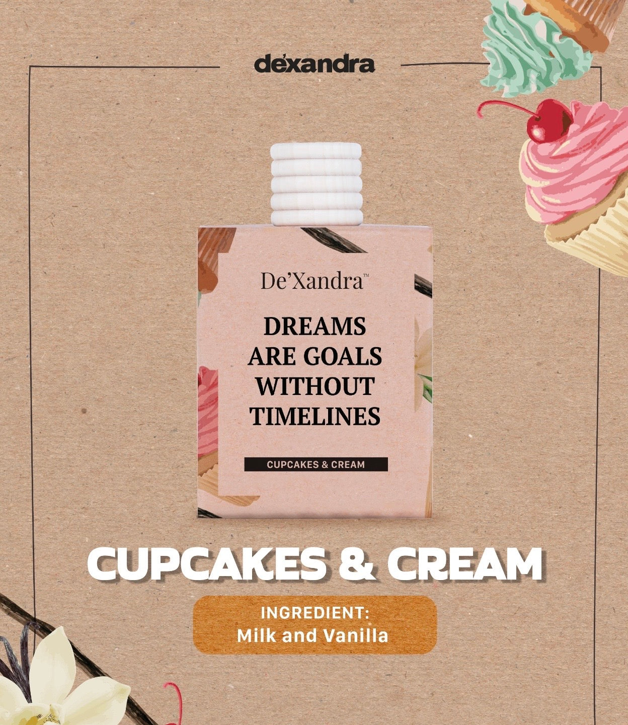 Dexandra Air Freshener Cupcakes & Cream 10ML