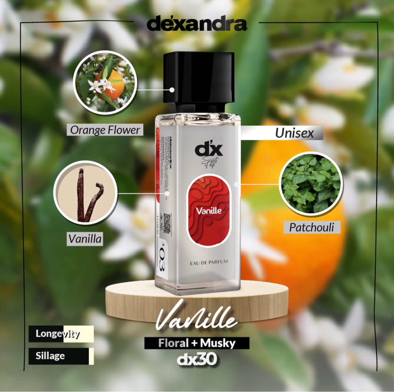 DX Vanille Eau De Parfum Unisex 30 ML