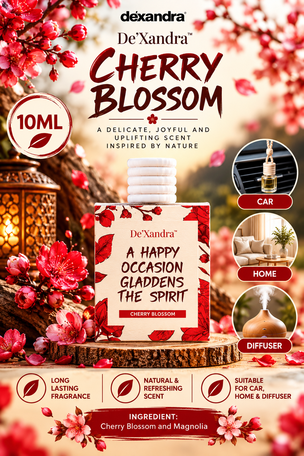 Dexandra Air Freshener Cherry Blossom 10ML