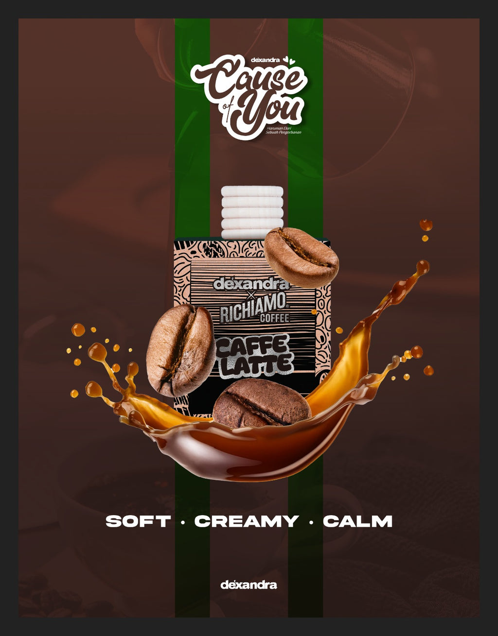 Dexandra Air Freshener Caffe Latte 10ML - New Arrival