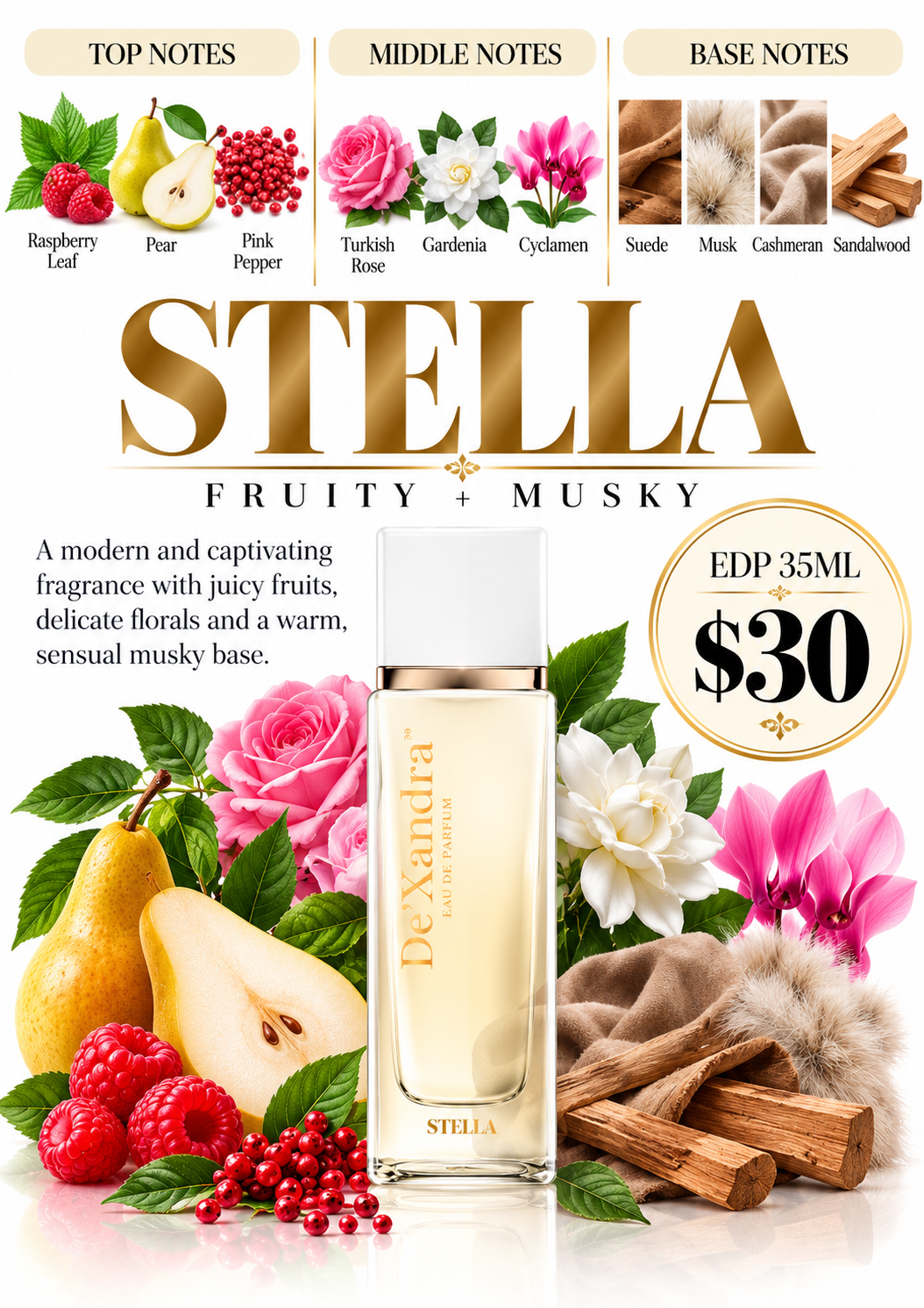 Dexandra Stella Woman Fragrance Eau De Parfum 35ML
