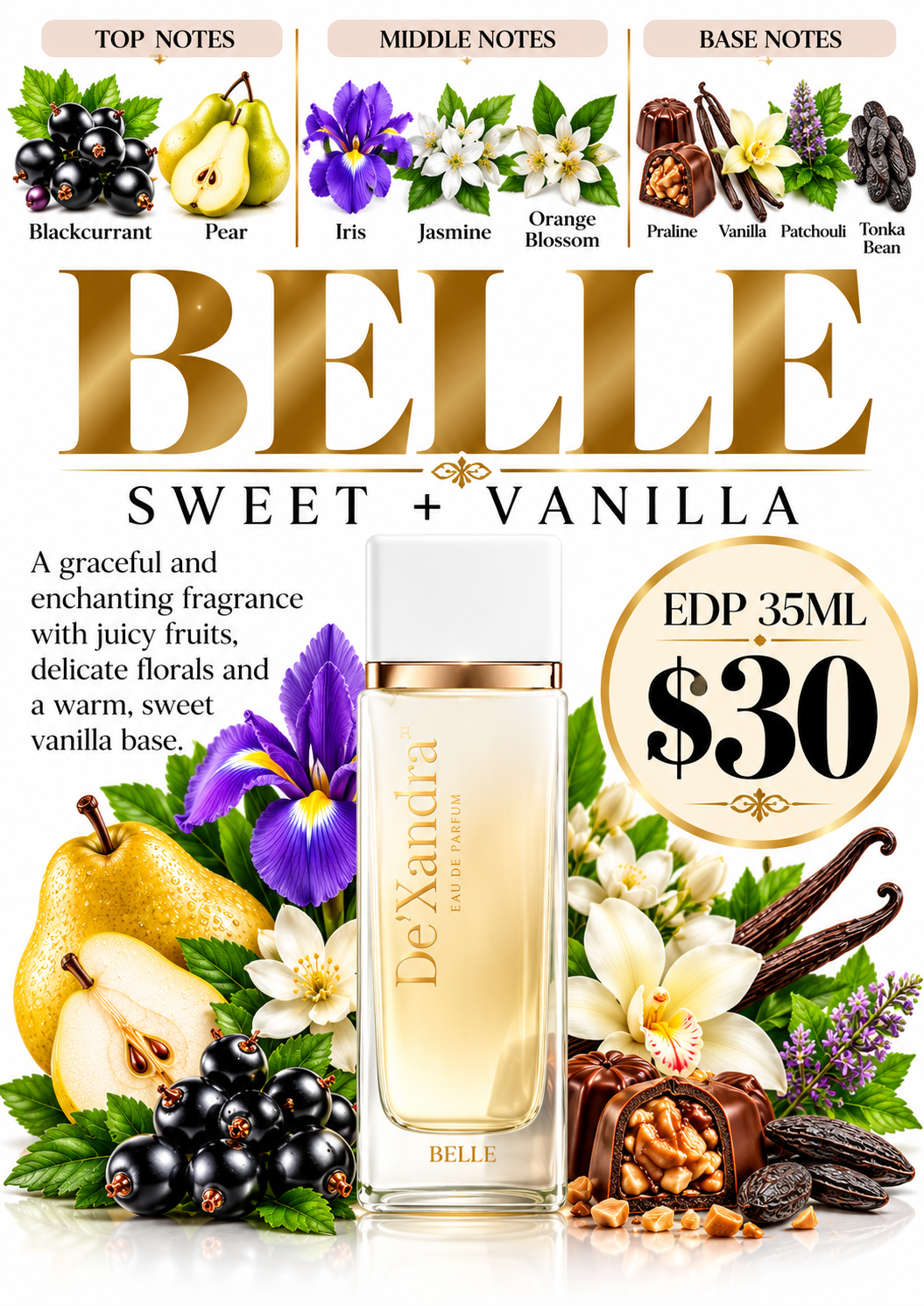Dexandra Belle Woman Fragrance Eau D Parfum 35ML