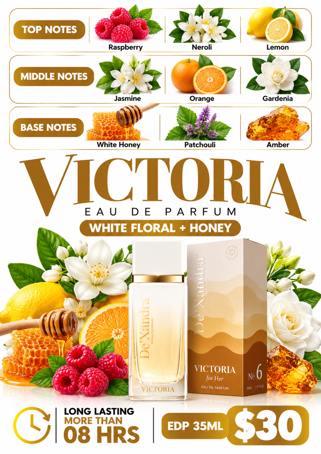 Dexandra  Victoria Woman Fragrance Eau De Parfum 35ML