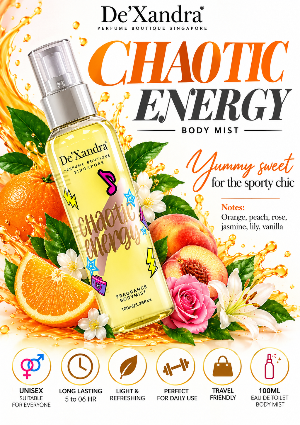 Dexandra Body Mists Chaotic Energy 100ML