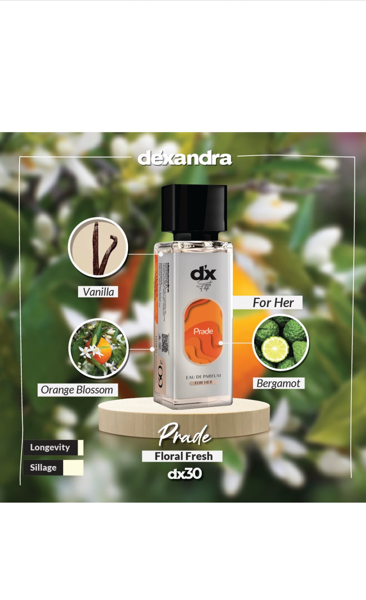 DX Prade Woman Fragrance 30ML