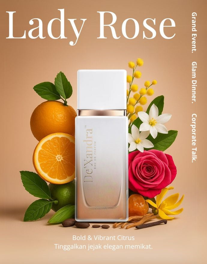 Dexandra Lady Rose Woman Fragrance Eau De Parfum 3ML