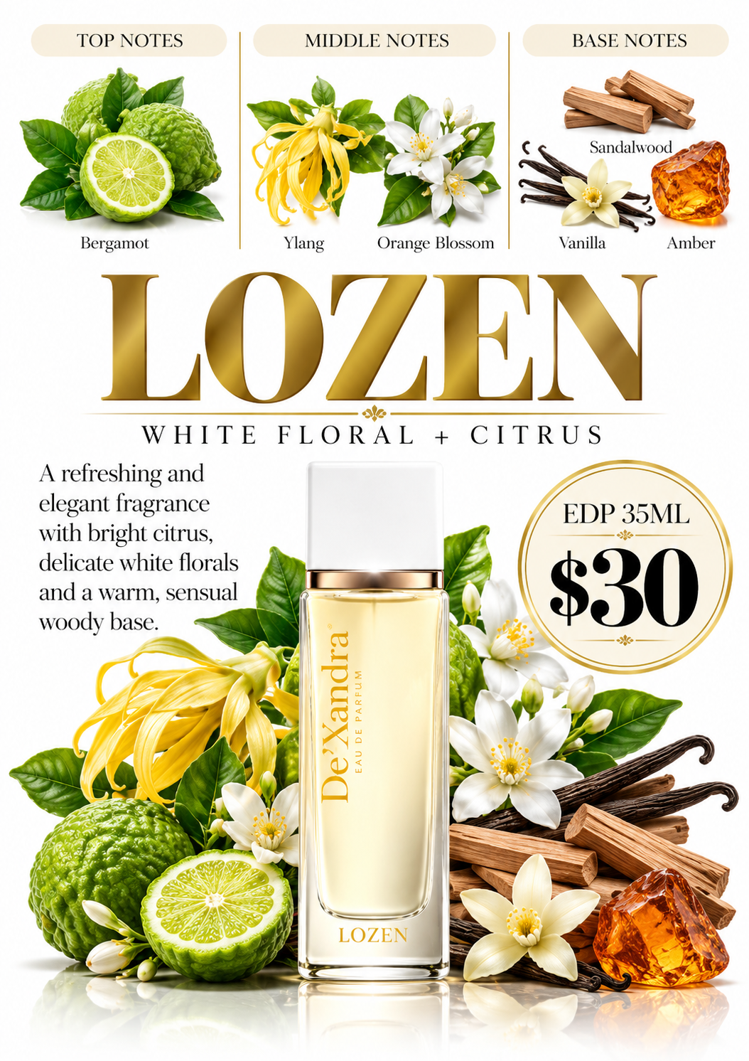Dexandra Lozen Woman Fragrance Eau De Parfum 35ML