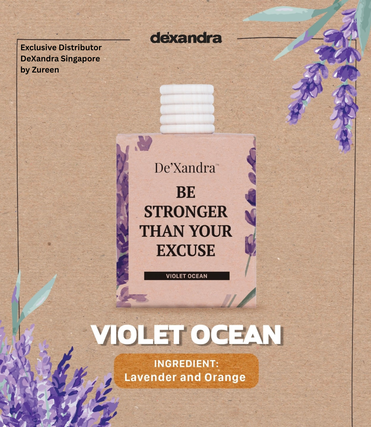 Dexandra Air Freshener Violet Ocean 10ML